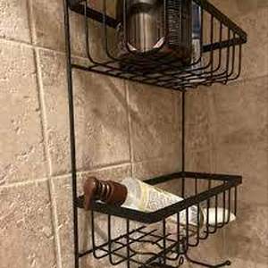 lot 123 image: Bathroom Shower Caddy - Made By Design-Matte Black
