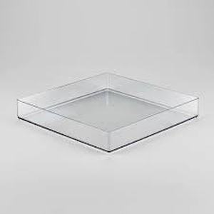 lot 127 image: Set of 3 12 x 12 x 2 All Purpose Storage Tray - Brightroom