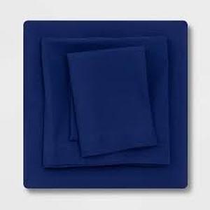 lot 11 image: Microfiber Sheet Set - Room Essentials-Full-Sudden Sapphire