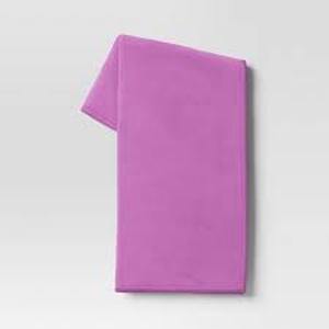 lot 57 image: Set of 2 Solid Plush Throw Blanket-Violet Lavender