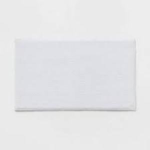 lot 65 image: 20x34 Fine Chenille Memory Foam Bath Rug - Threshold-White