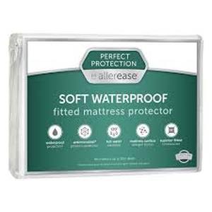 lot 78 image: Perfect Protection Waterproof Mattress Protector - Allerease- Queen