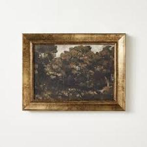 lot 95 image: 16x12 Moody Trees Framed Wall Canvas Board - Threshold designed with Studio McGee