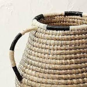 lot 91 image: Small Basket with Woven Handle - Opalhouse designed with Jungalow