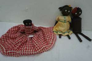 Vintage Mammy Toaster Cover & Clothespin Man & Lady