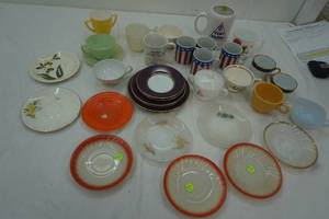 Variety of Vintage Saucers & Cups