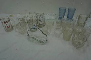 Variety of Glass Drinking Cups & Tumblers and more