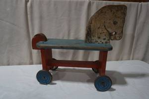 Vintage Child Horse on wheels
