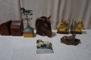 Horse Decor, Horse Head Vase, Horse Bookends, and more