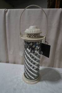Decorative Accent with tiles of colored glass, stone or other materials