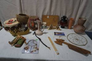 Native American Souvenirs, Pottery vase, and more