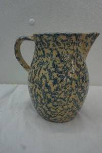 Stoneware Pitcher made in R.R.P. Co. Roseville O. U.S.A.