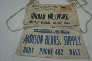2 construction aprons