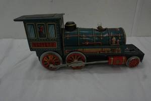 Vintage Lighted Tin Train (Western)
