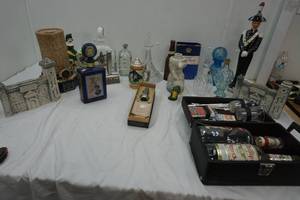 Variety of Liquor Decanters, and Liquor supplies
