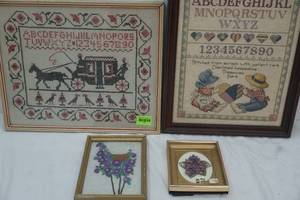 Variety of Needlework pictures