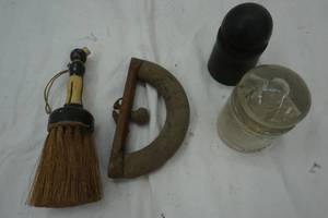 Old broom, resistors and handle