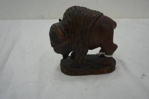 St. Joe Indian school souvenir buffalo statue