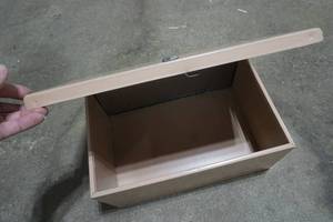 Tin Lock Box with handle no Key