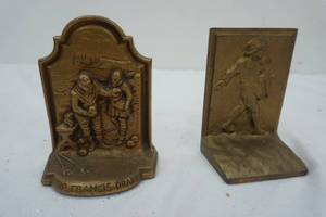 2 small Metal Bookends