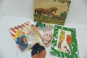 Vintage Toys, Barbie Paper Dolls, Disney blocks and more
