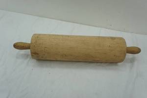 Large vintage wooden roller