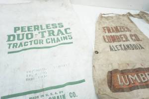 Vintage potato sack , work apron