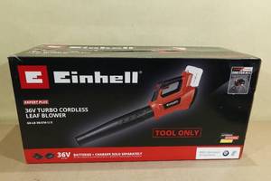 lot 11 image: Einhell 36V Turbo Cordless Leaf Blower -Tool Only