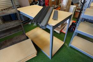 lot 213 image: Assorted Metal Shelving - 3 Types