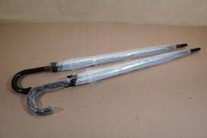 lot 17 image: 2 Clear Umbrellas 45.67 Open