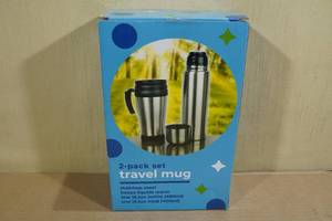lot 27 image: 2-Pack Travel Mug Set