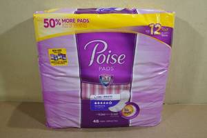lot 48 image: 45 Pack Poise Ultimate Supreme Long Length Pads