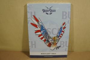 lot 112 image: Beer Deer Busch Light Eagle Cardboard Wall Mount
