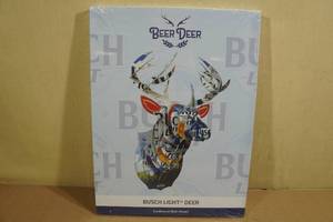 lot 113 image: Beer Deer Busch Light Deer Cardboard Wall Mount