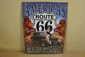 lot 137 image: Route 66 Metal Sign