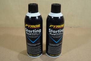 lot 142 image: 2 11oz Pyroil Starting Fluid