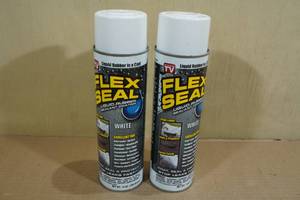lot 144 image: 2 Flex Seal Liquid Rubber Spray -White