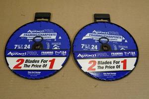 lot 184 image: 4 Avanti Pro Framing 7-14 Circular Saw Blades
