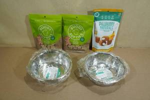lot 196 image: Dog Treats and Stainless Bowls