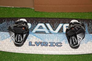 lot 1F image: Rave Sports Lyric Premier Wakeboard with Bindings Package