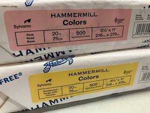 lot 53 image: Colored Copy Paper