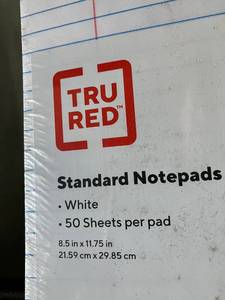 lot 121 image: White Notepads