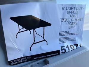 lot 6 image: Bi-Fold Folding Table