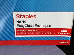 lot 136 image: No. 10 Envelopes