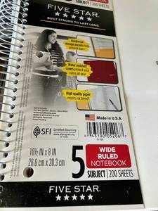 lot 148 image: Five-Star Notebooks