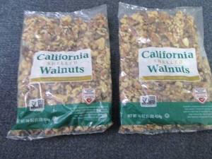 2- 16 oz Bags California Shelled Wa...