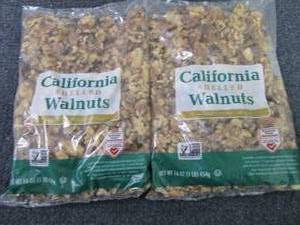 2- 16 oz Bags California Shelled Wa...