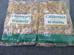 2- 16 oz Bags California Shelled Wa...