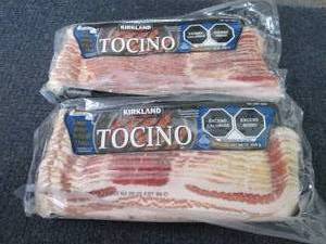 2- 1lb FROZEN Kirkland Bacon(Tocino...