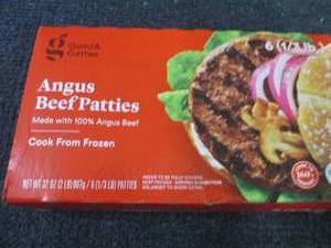 6- 13 lb Frozen Angus Beef Patties...